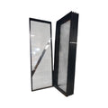 Moelven Modus glassvegg 870mm, sort - pent brukt