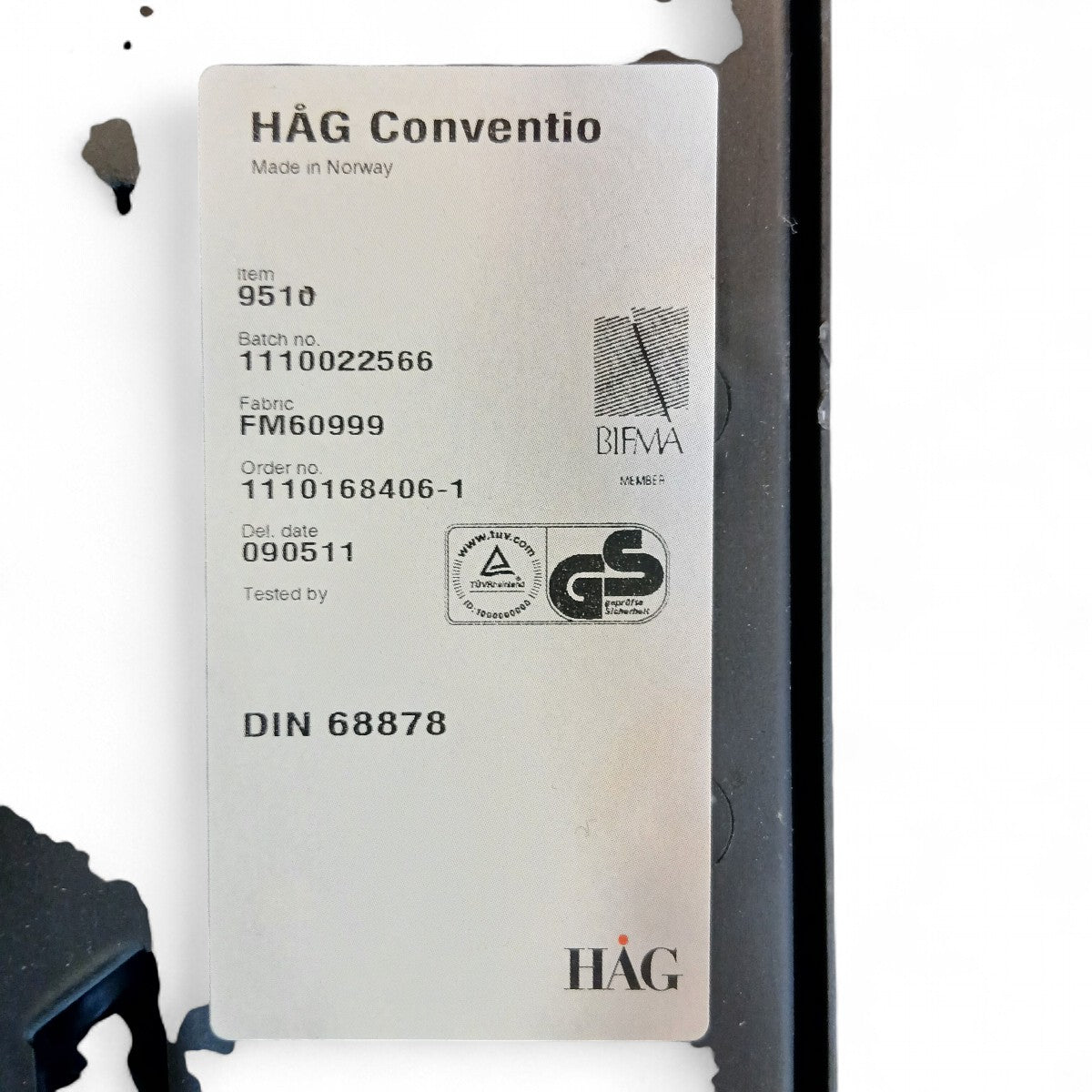 HÅG Conventio 9510 konferansestol sort