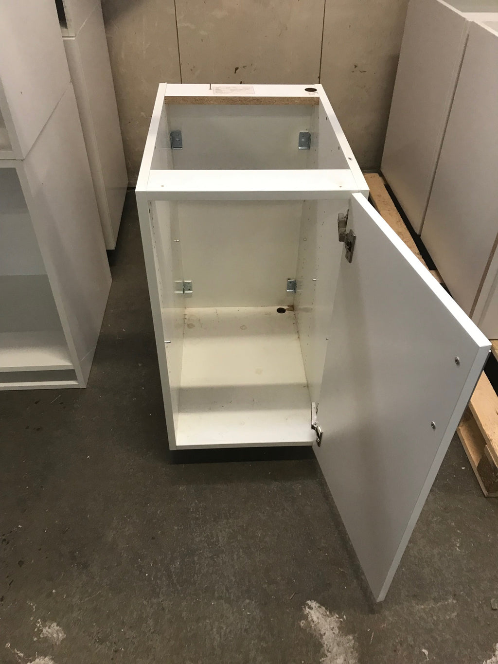 Fossline benkeskap – hvit, 40/60/80 cm (pris per skap)