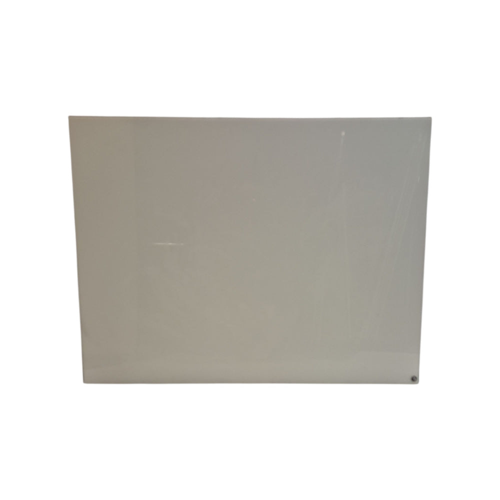 Whiteboard glasstavle 120x90cm, hvit
