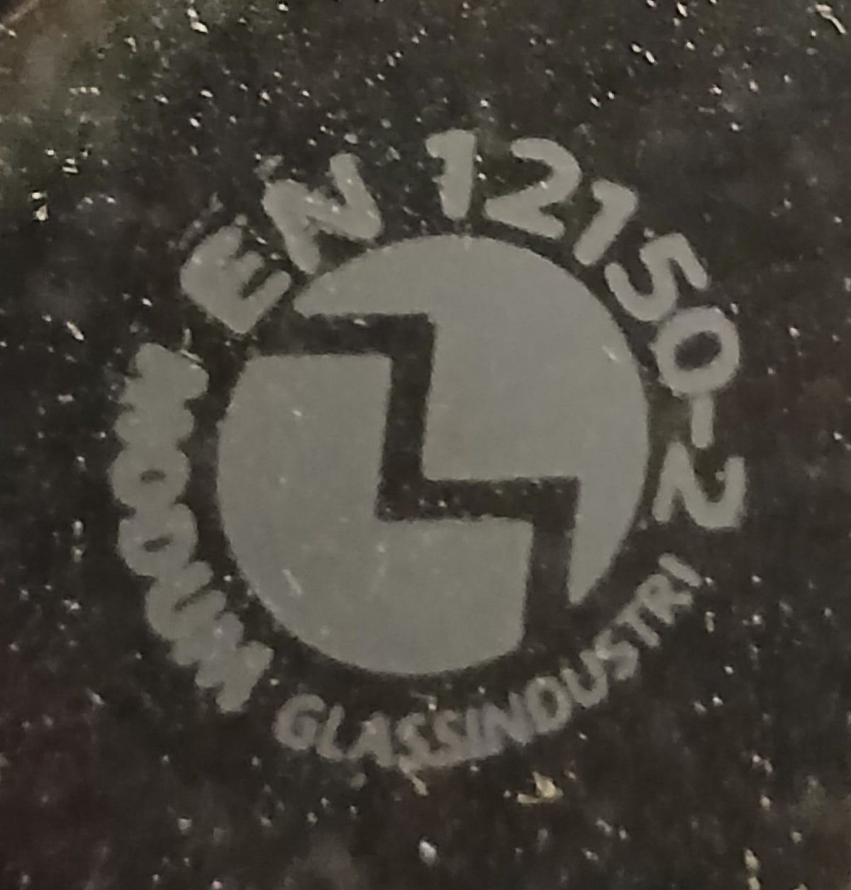 Moelven Modus glassvegg 870mm, sort - pent brukt