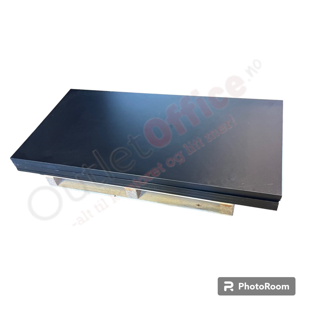 Bordplate 160x80x25cm sort ( Brukt )
