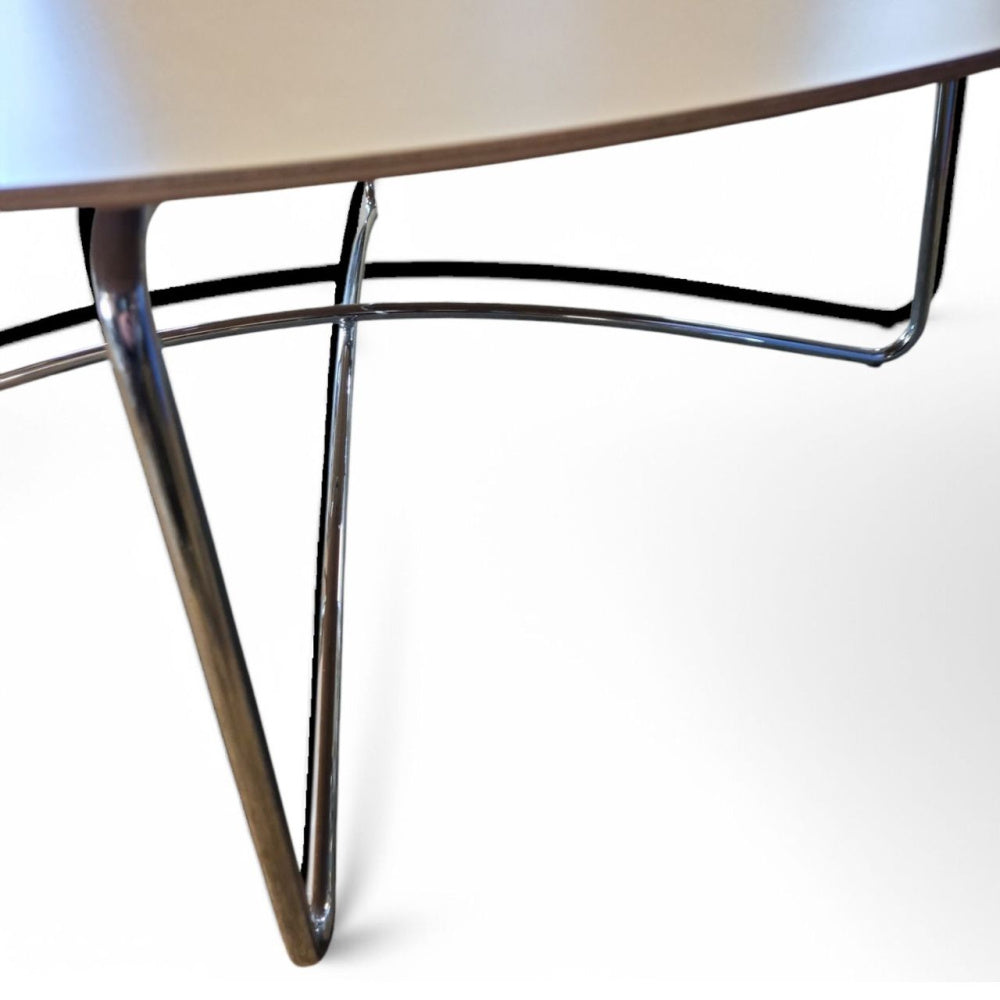 Loungebord Ø:115cm, hvit