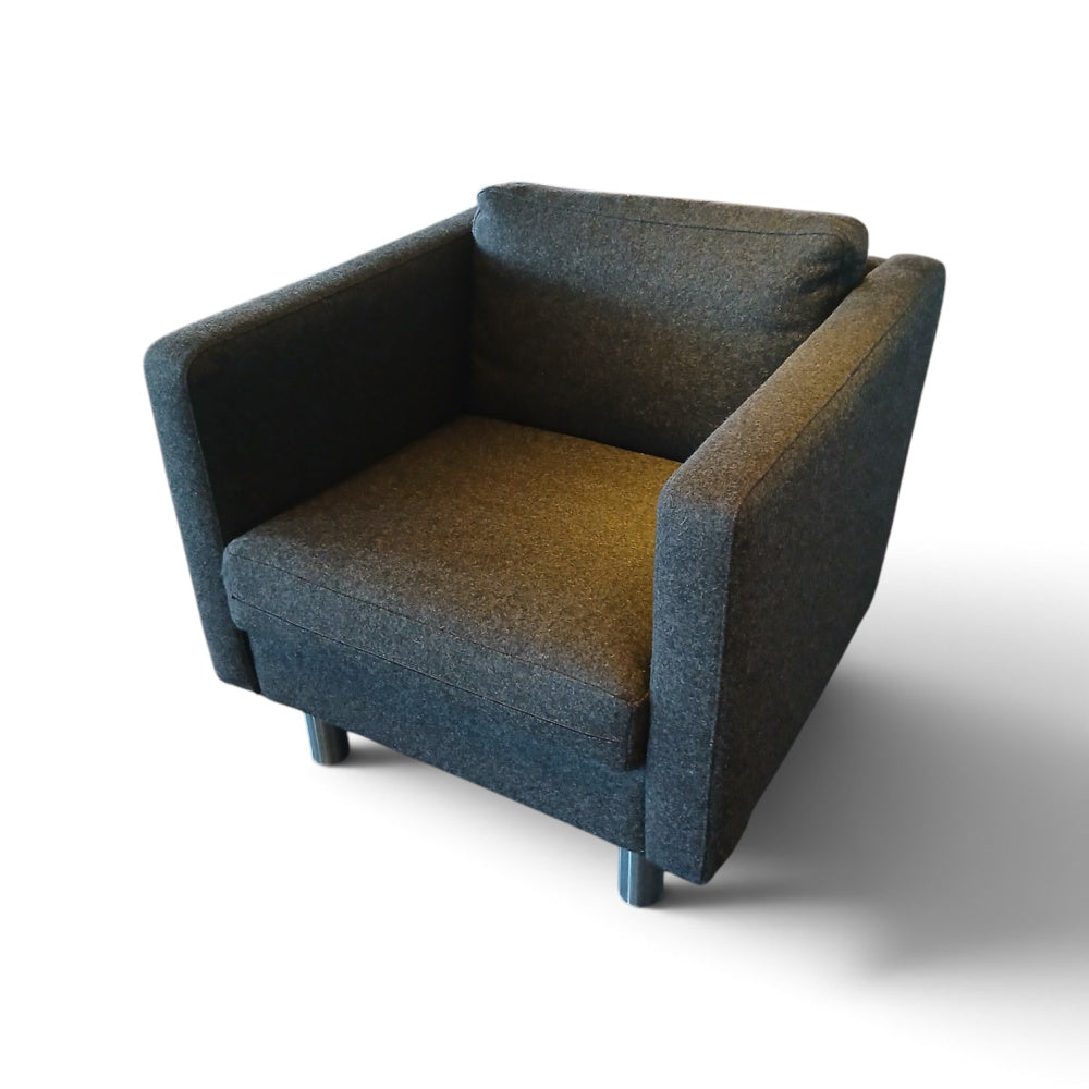 Komplett loungesett grå/sort