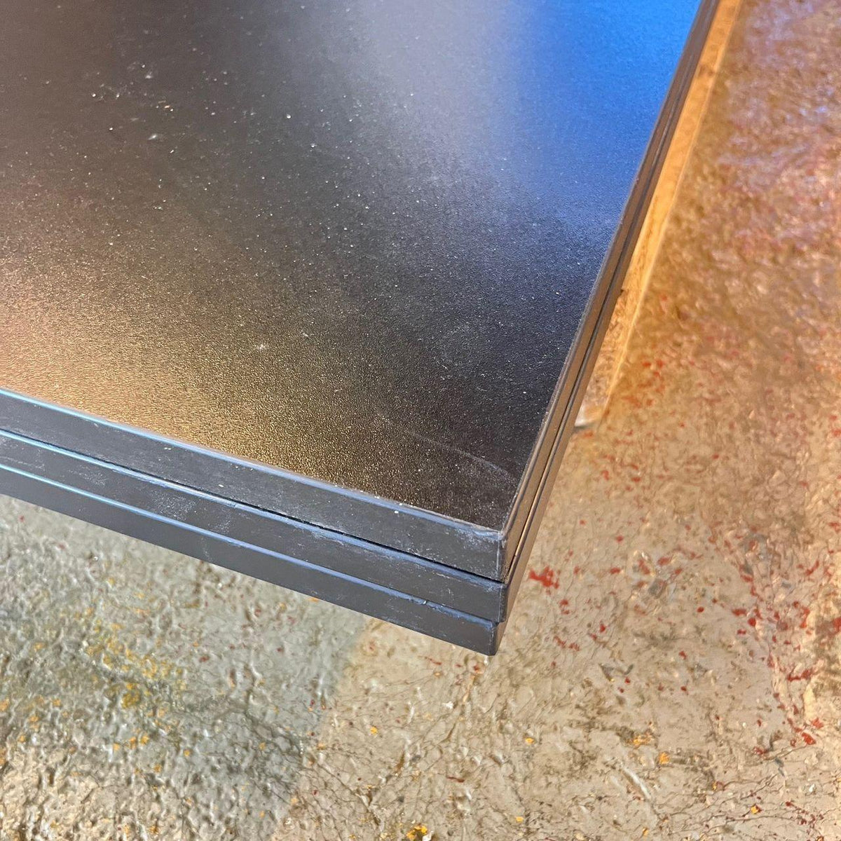 Ercomi Bordplate 160x80cm m/ kabelhull, sort