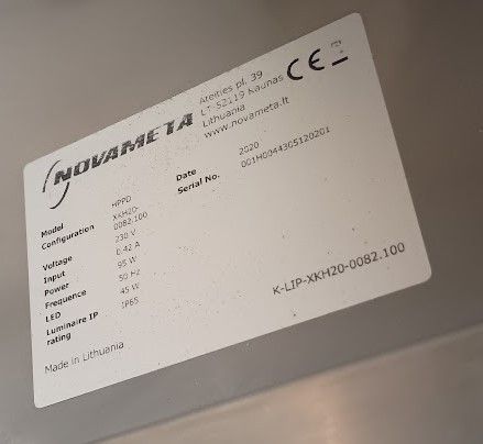 NOVAMRETA Ventilasjonshette 2500x1200x400 mm- Produsert i rustfri stål proff