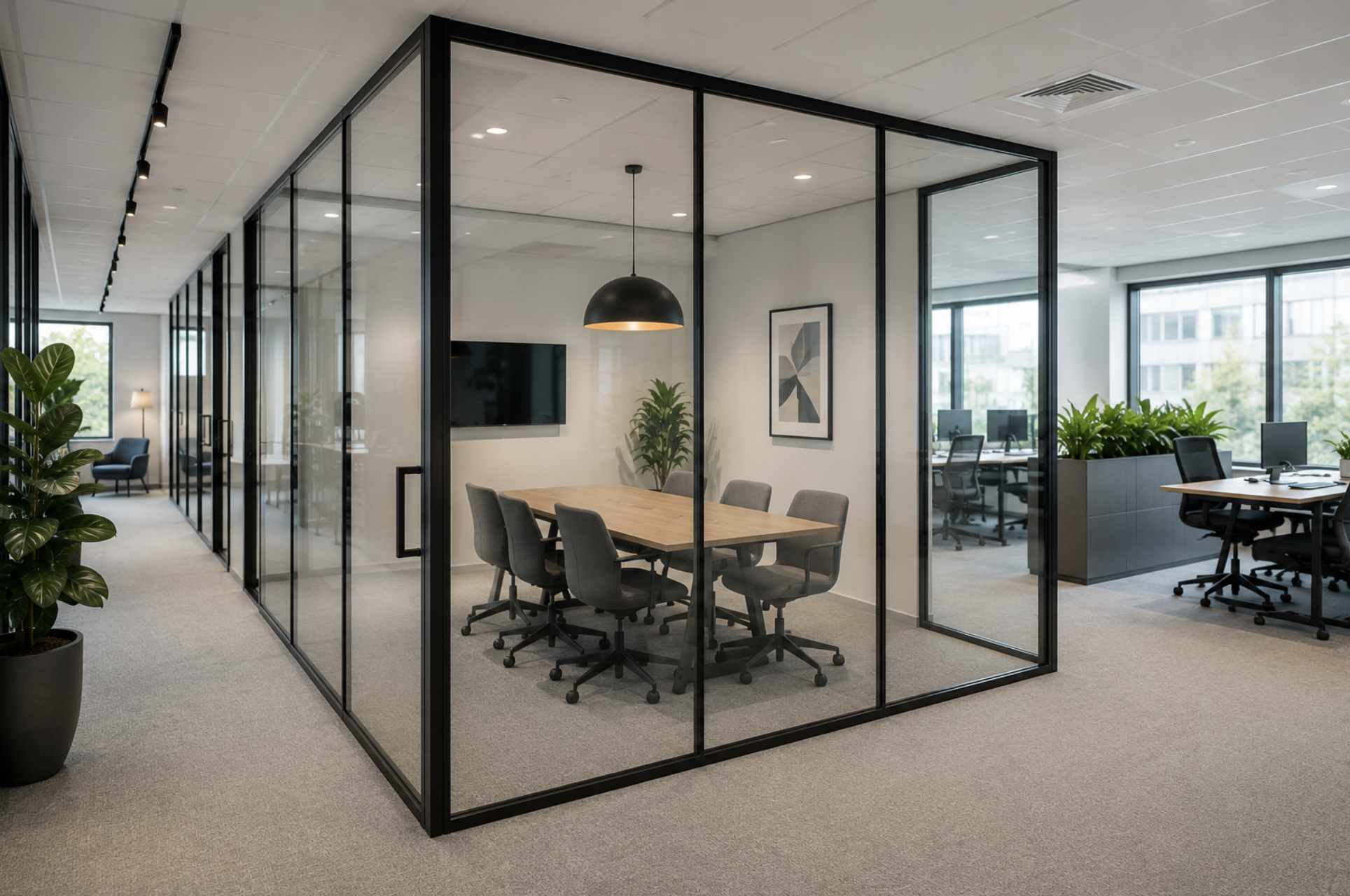 glassvegger kontor